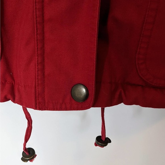 London Fog Red Medium Weight Zip Front Jacket Women's Size Medium - Picture 6 of 9